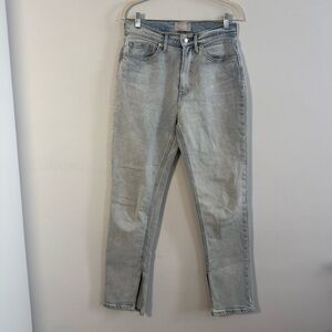 Evereve Cheeky Split Hem Jeans, Size 28, Organic Cotton